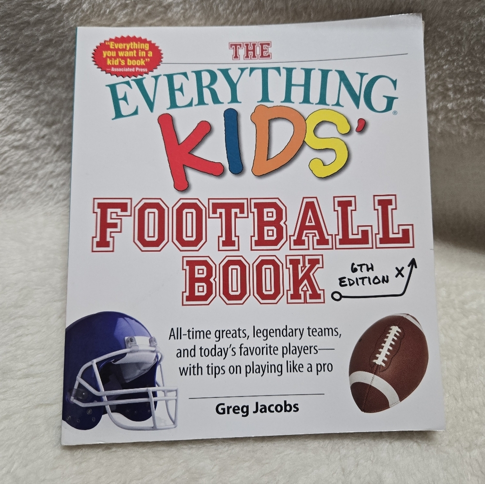 The Everything Kids Football Book By Greg Jacobs 6th Edition Paperback Book EUC